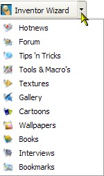 inventor wizard menu